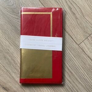Frank Lloyd Wright Red and Gold Geometric Journal NEW